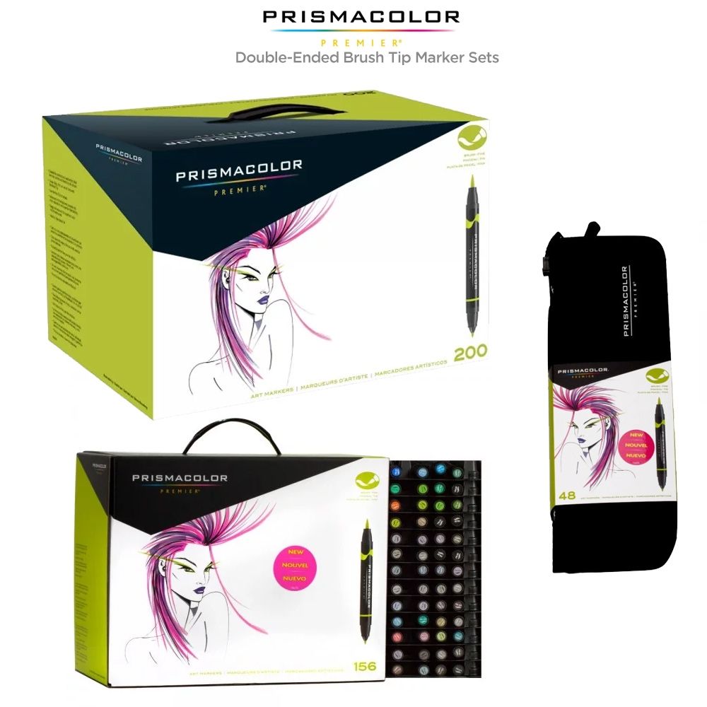 Prismacolor Premier Double-Ended Brush Tip Marker Sets