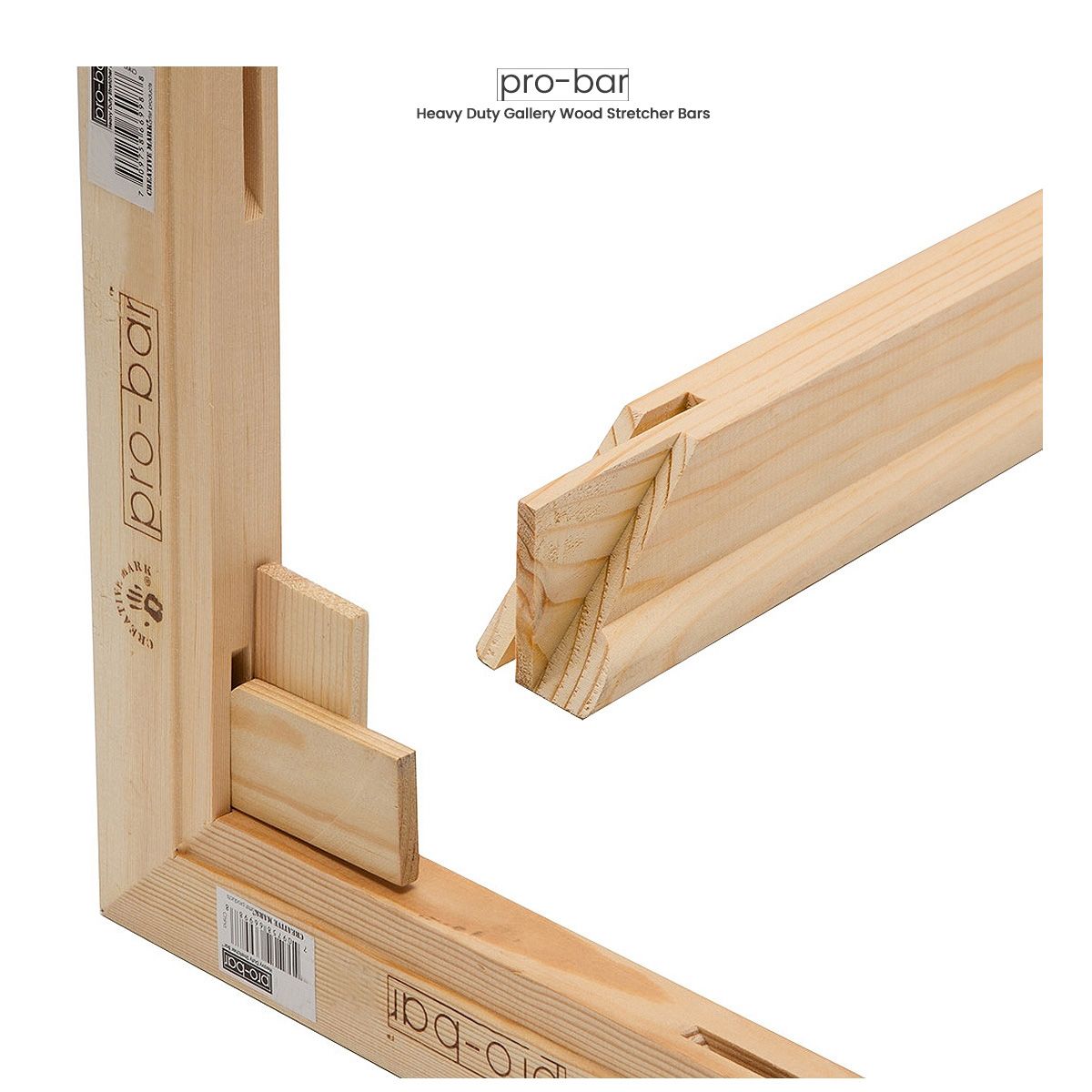 Pro-Bar Wood Stretcher Bars, Heavy Duty 1.5” Deep