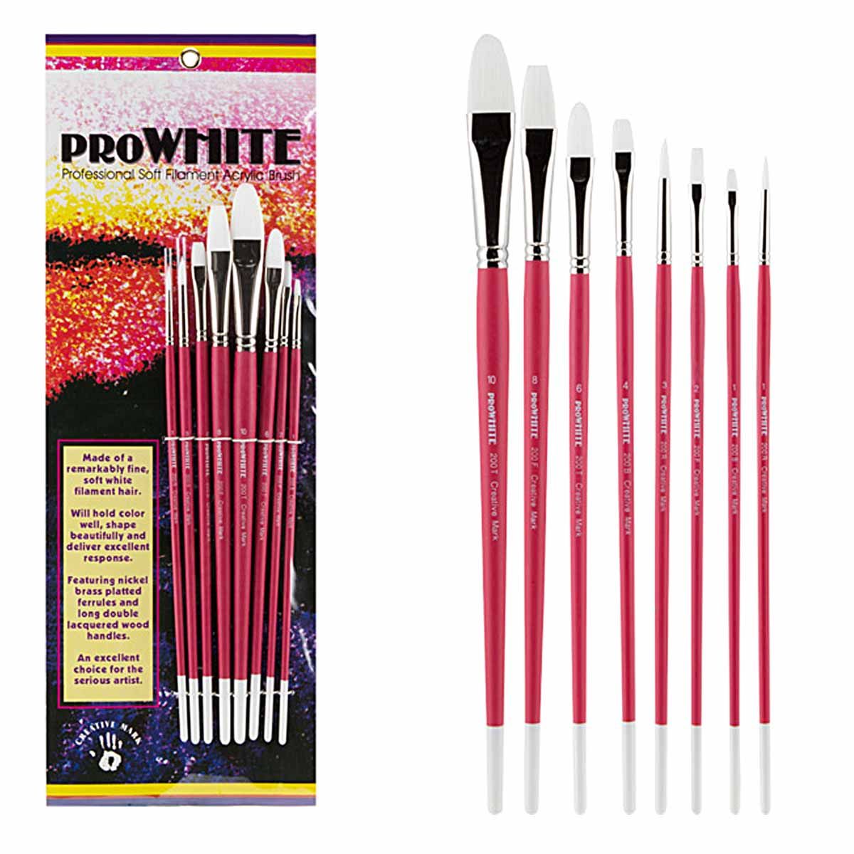 Creative Mark Pro White Set with Rockwell Brush Easel Jerry's Artarama