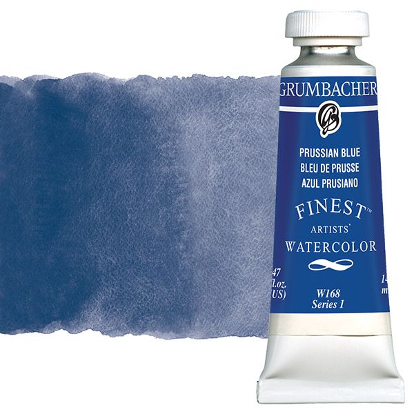 Grumbacher Finest Artists' Watercolor 14 ml Tube - Prussian Blue