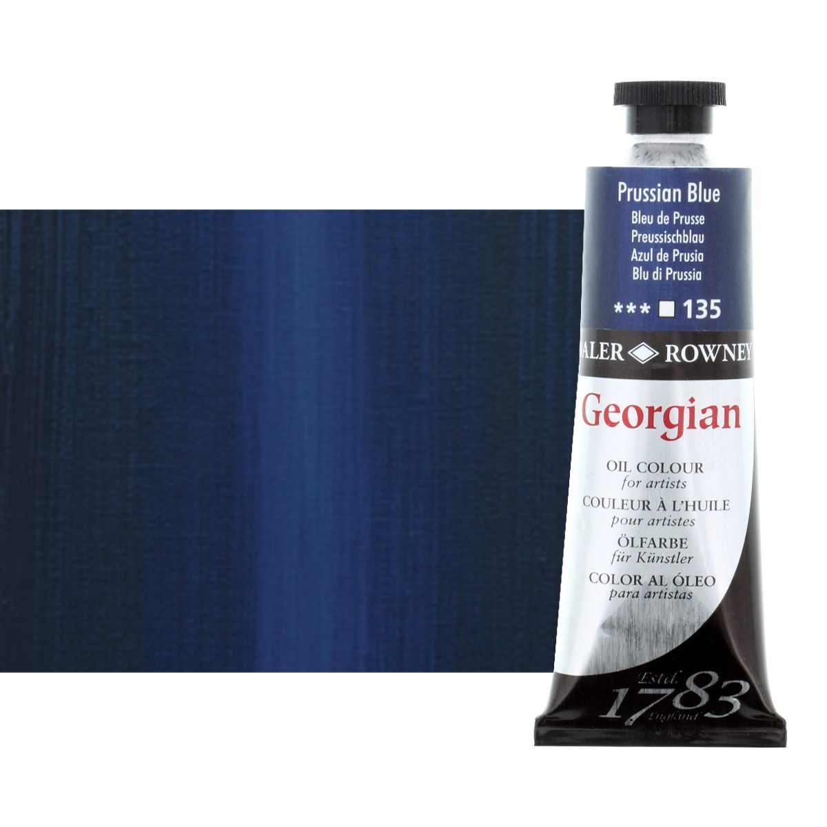 Daler-Rowney Georgian Oil Color 38ml Tube - Prussian Blue