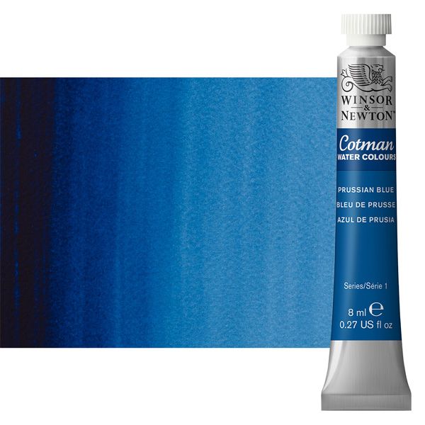 Winsor & Newton Cotman Watercolor 8 ml Tube - Prussian Blue