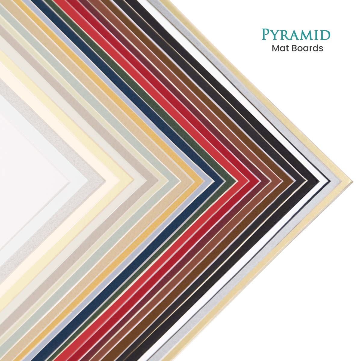 Pyramid Pre-Cut Mats 4 Ply - Style D - Paper White (Pack of 10
