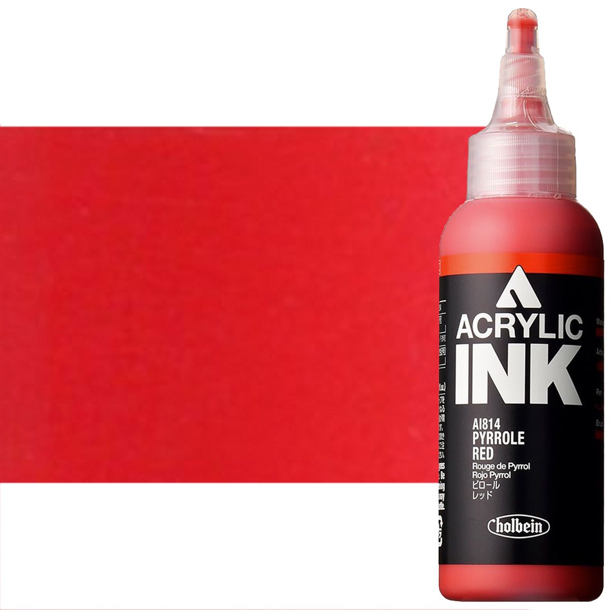 Holbein Acrylic Ink - Pyrrole Red, 100ml