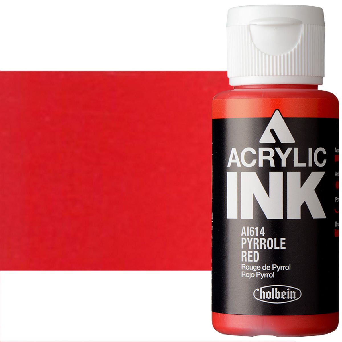 Holbein Acrylic Ink - Pyrrole Red, 30ml