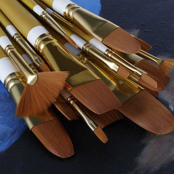 Creative Mark Qualita Golden Taklon Value Brush Sets