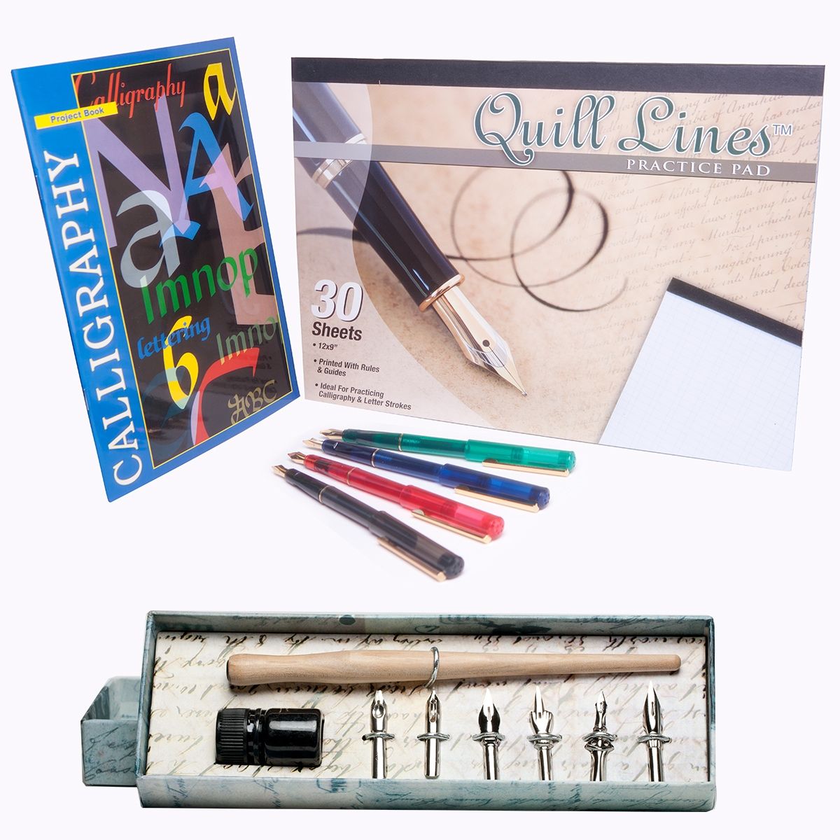 Calligraphy Pen Set Starter Kit Letters Ink Cartridge Practice Pad Included  Gift