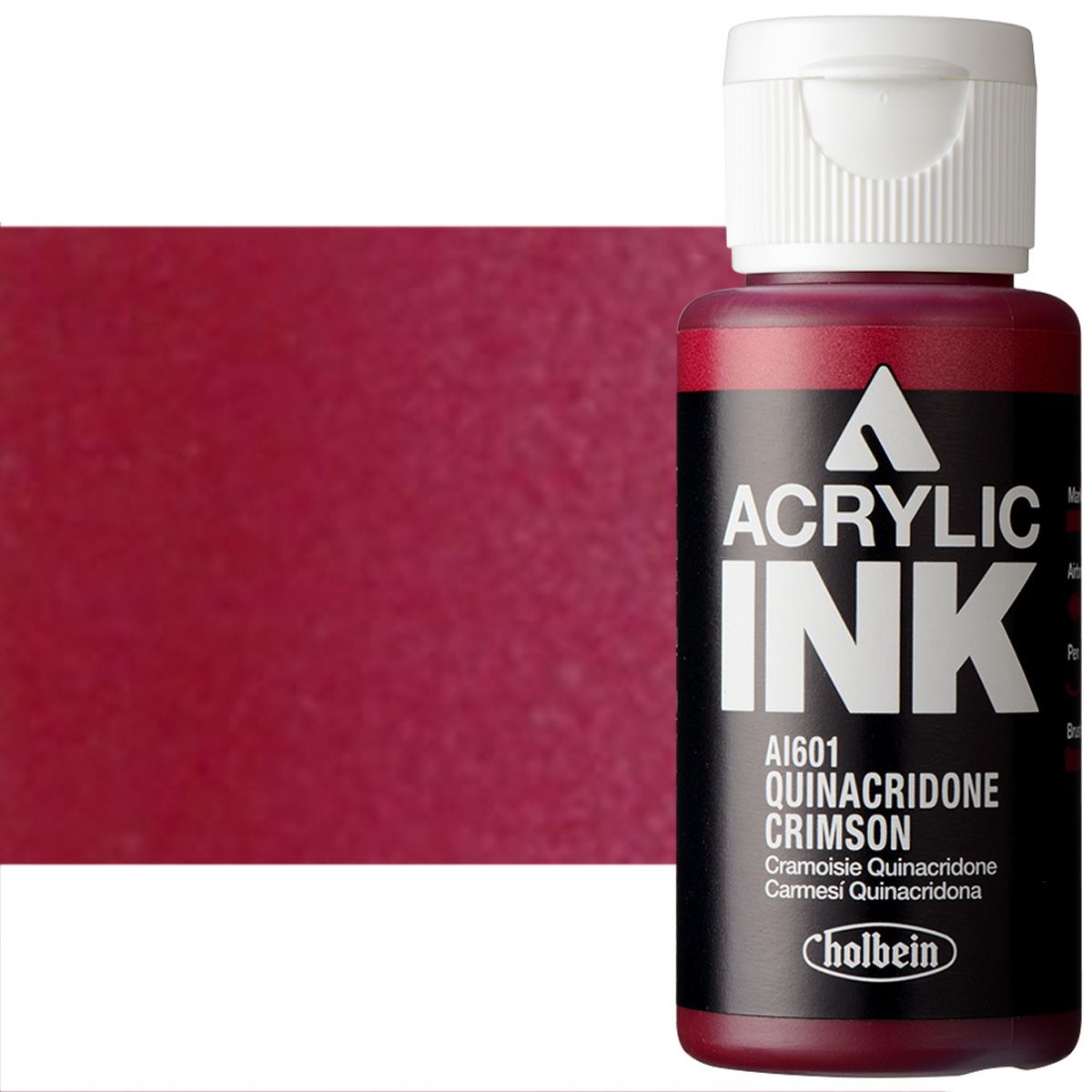 Holbein Acrylic Ink - Quinacridone Crimson, 30ml