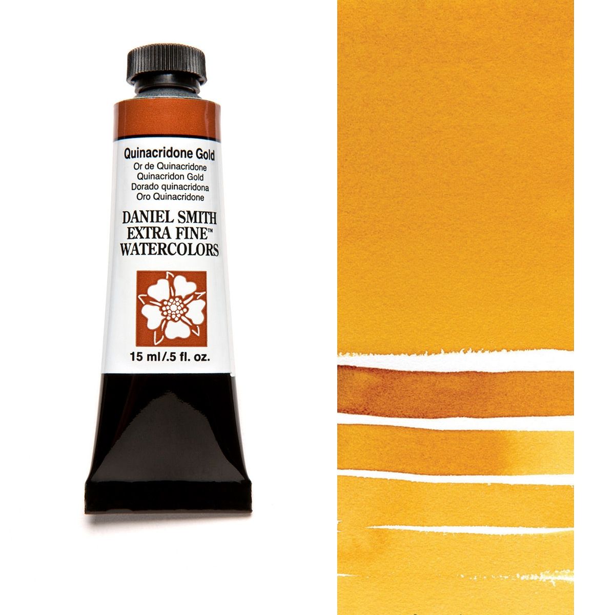 Daniel Smith Extra Fine Watercolor Quinacridone Gold, 15 ml Tube Jerry's Artarama