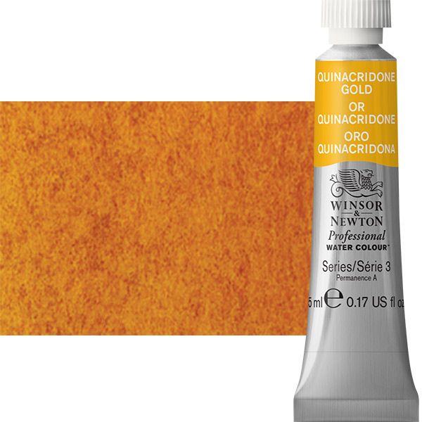Winsor & Newton Professional Watercolor Quinacridone Gold, 5ml Tube