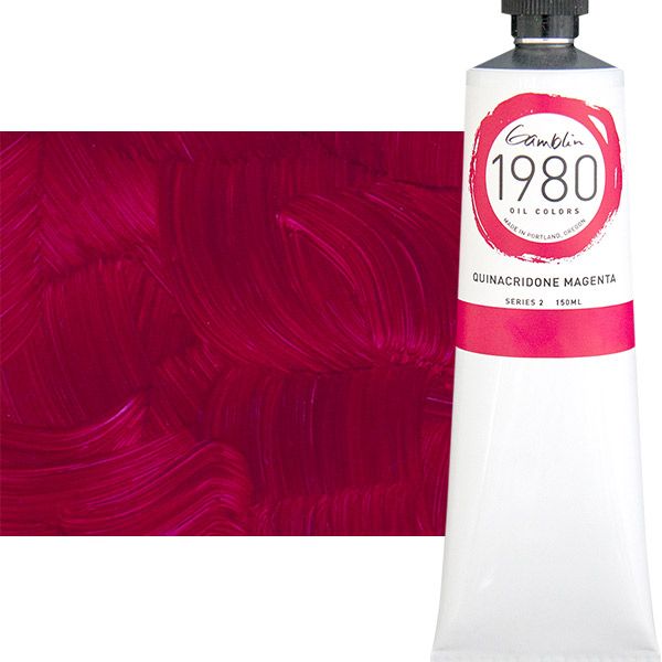 Gamblin 1980 Oil Colors 150 ml Tubes - Quinacridone Magenta