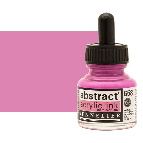 Sennelier Abstract Acrylic Ink 30ml Quinacridone Pink