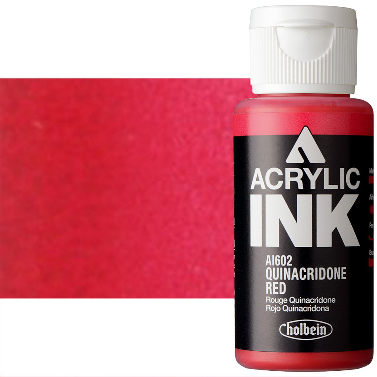 Holbein Acrylic Ink - Quinacridone Red, 30ml
