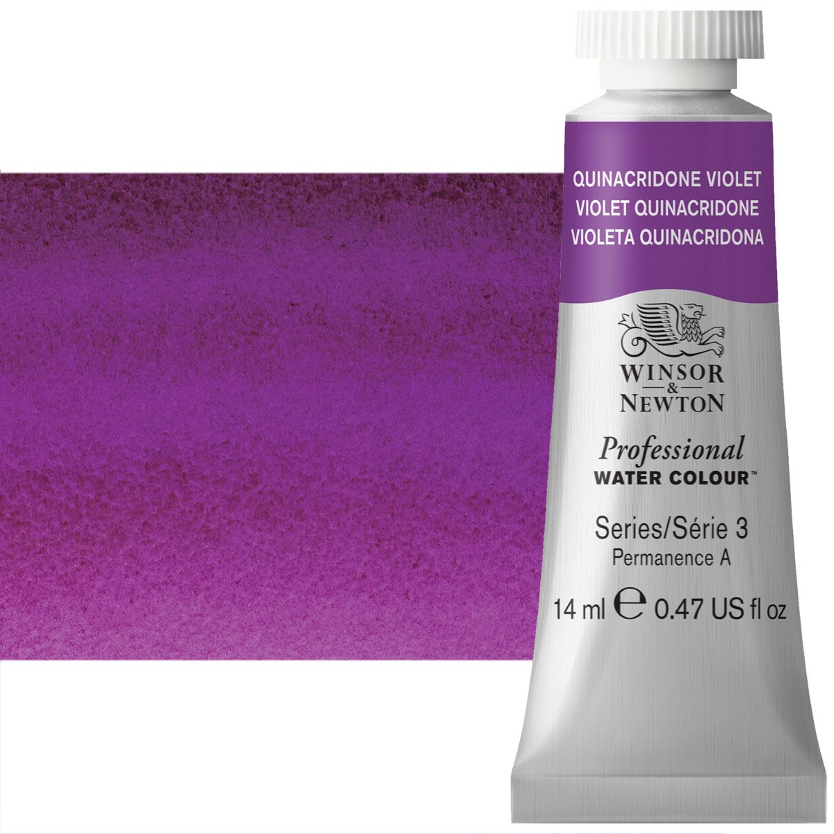 Winsor & Newton Professional Watercolor - Quinacridone Violet, 14ml Tube