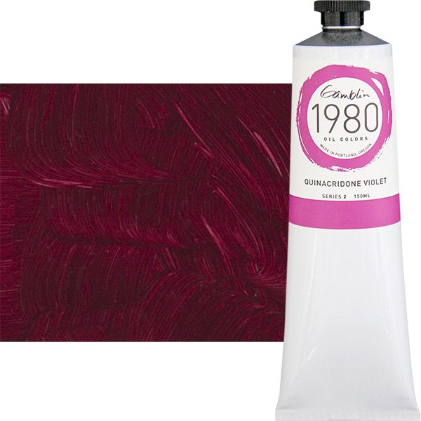 Gamblin 1980 Oil Colors 150 ml Tubes - Quinacridone Violet