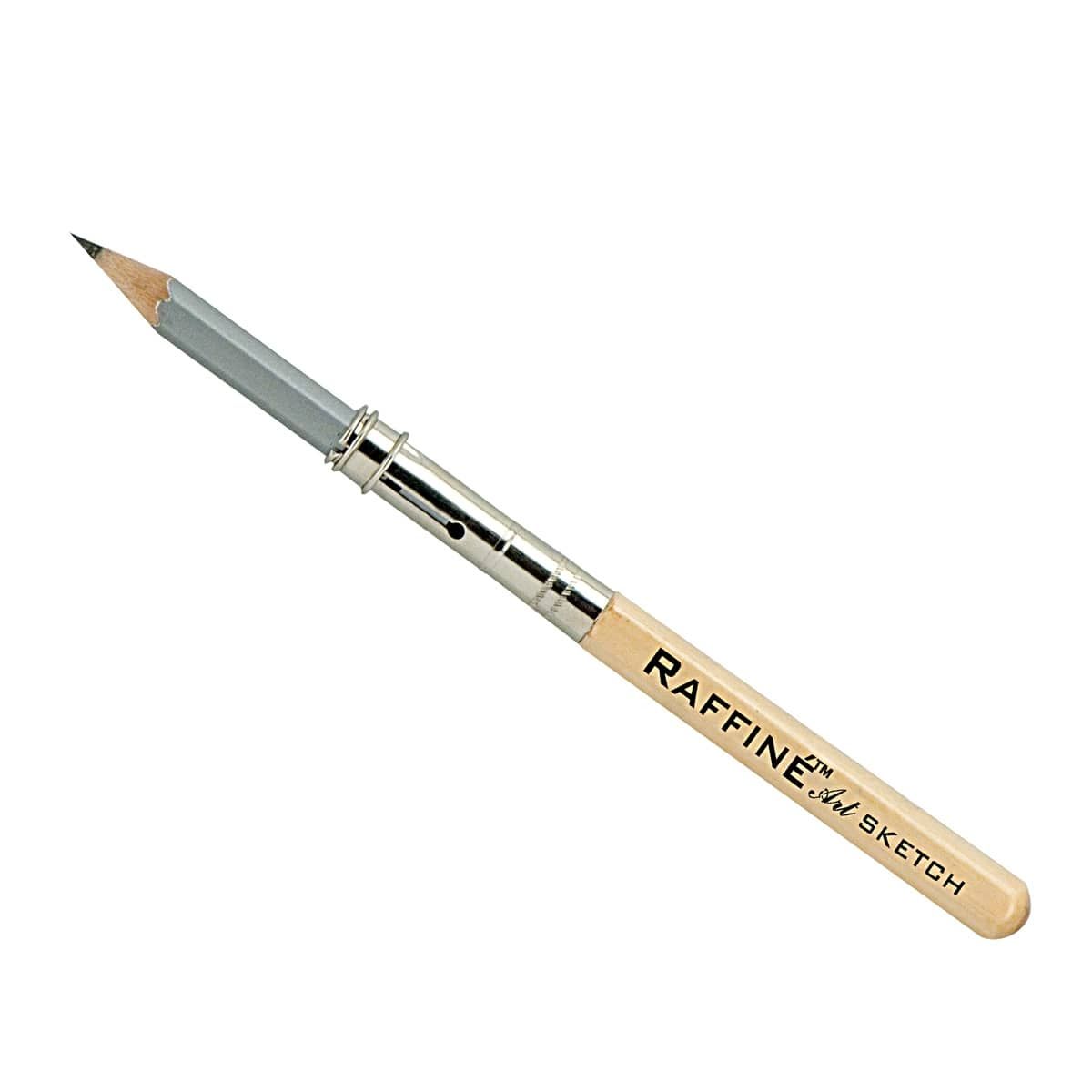 Short pencil with Raffine Art Sketch Pencil Lengthener 