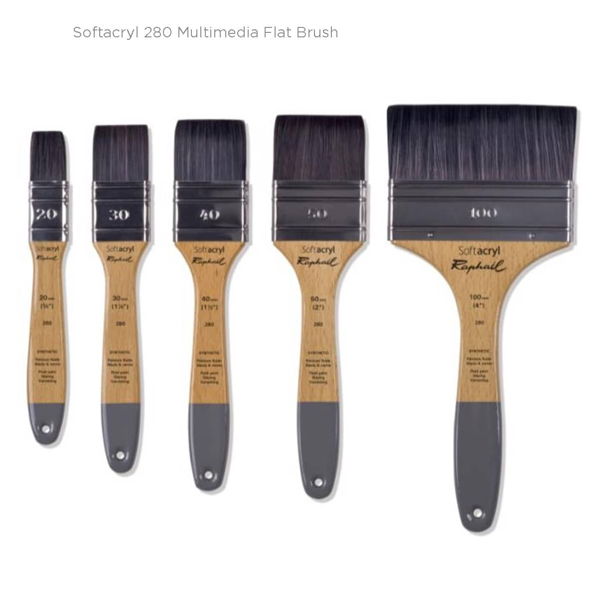 SoftAcryl 280 Multimedia Flat Brushes