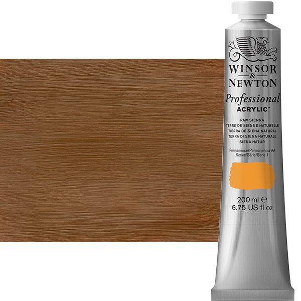 Winsor & Newton Professional Acrylic Raw Sienna 200 ml