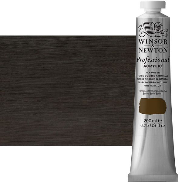 Winsor & Newton Professional Acrylic Raw Umber 200 ml
