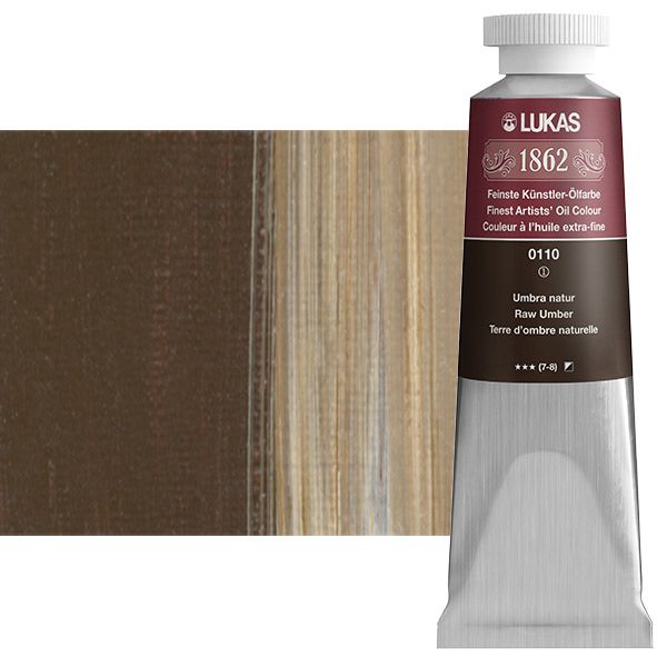 LUKAS 1862 Oil Color - Raw Umber, 37ml