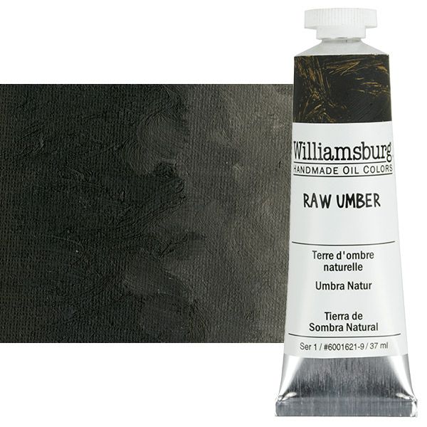 Williamsburg Oil Color, Raw Umber, 37ml Tube Jerry's Artarama