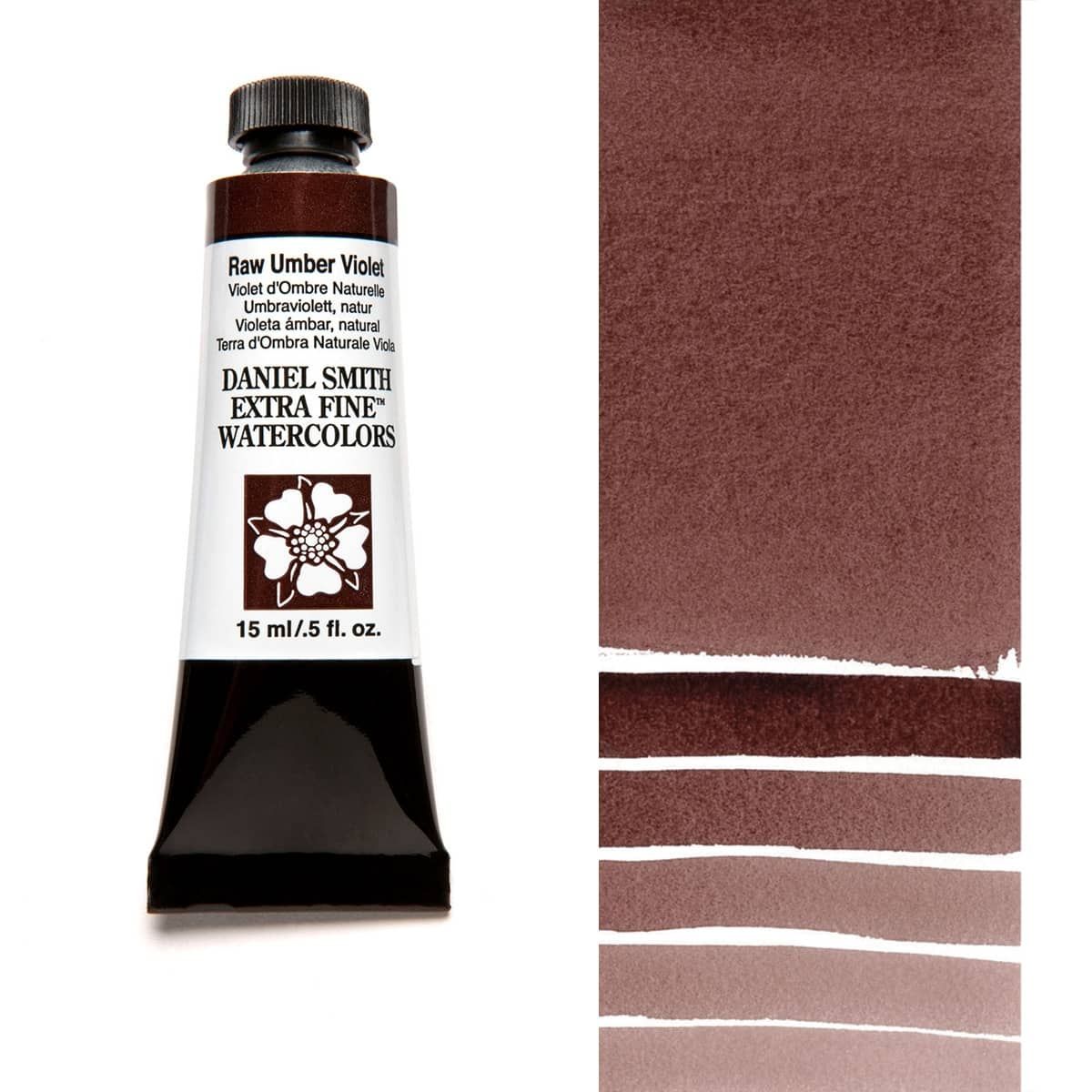 Daniel Smith Extra Fine Watercolors - Raw Umber Violet, 15 ml Tube
