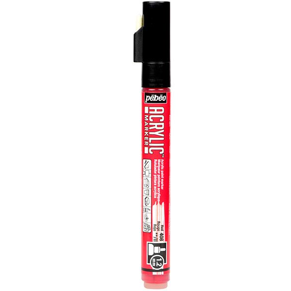 Pebeo Acrylic Marker 1.2mm - Red