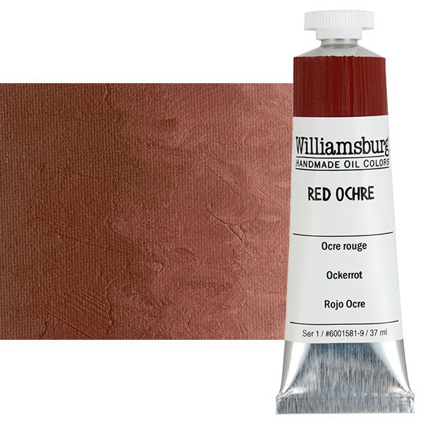 Williamsburg Oil Color, Red Ochre, 37ml Tube Jerry's Artarama