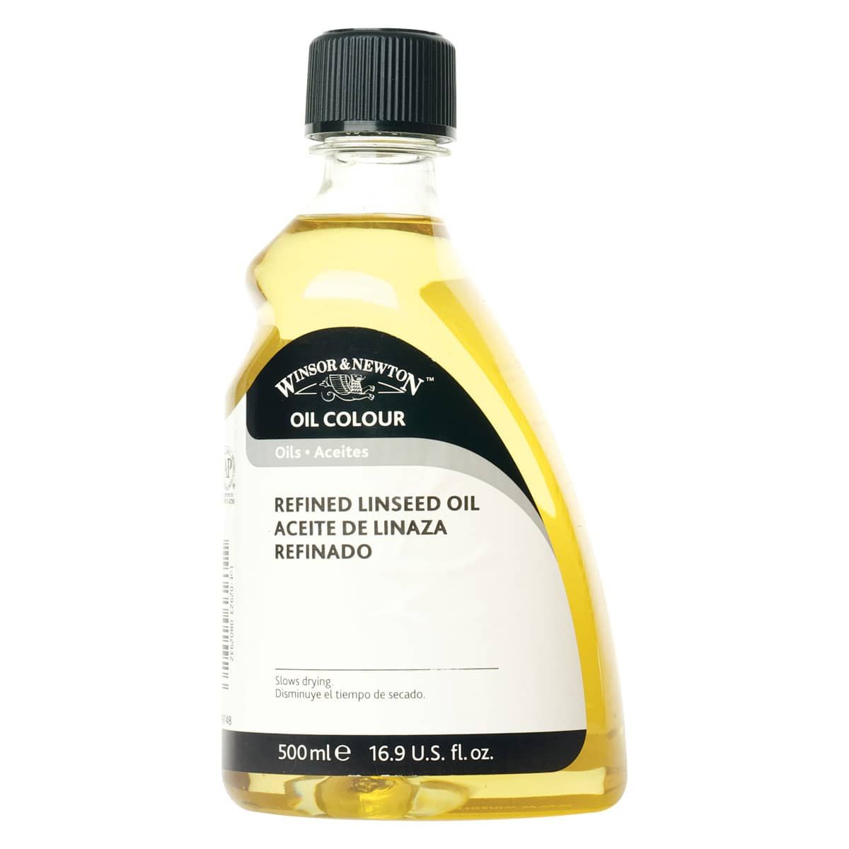 Winsor & Newton Oil Drying Refined Linseed Oil Medium, 500ml Bottle