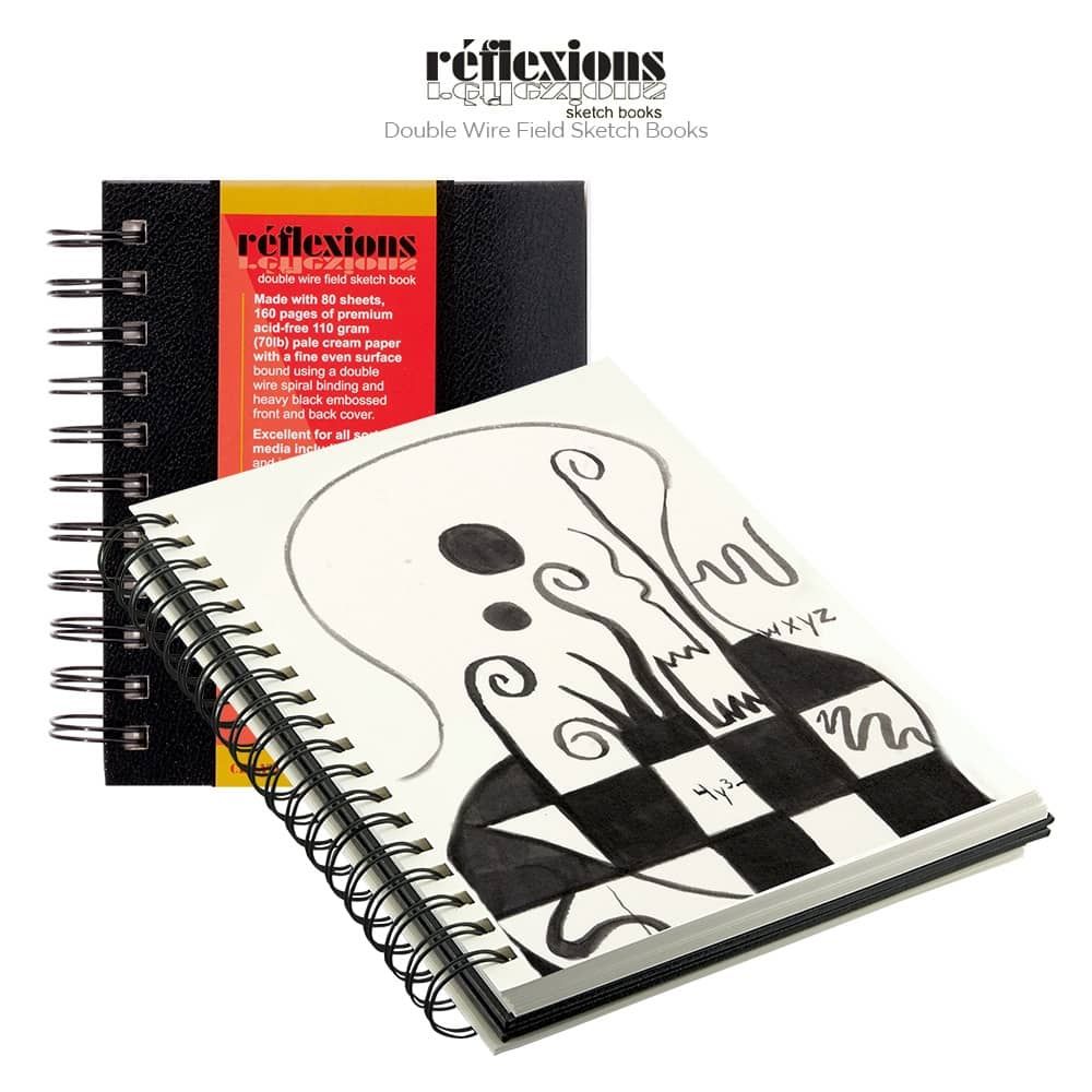 Reflexions Spiral Sketch Book Twin Pack 6X6 + 9X12
