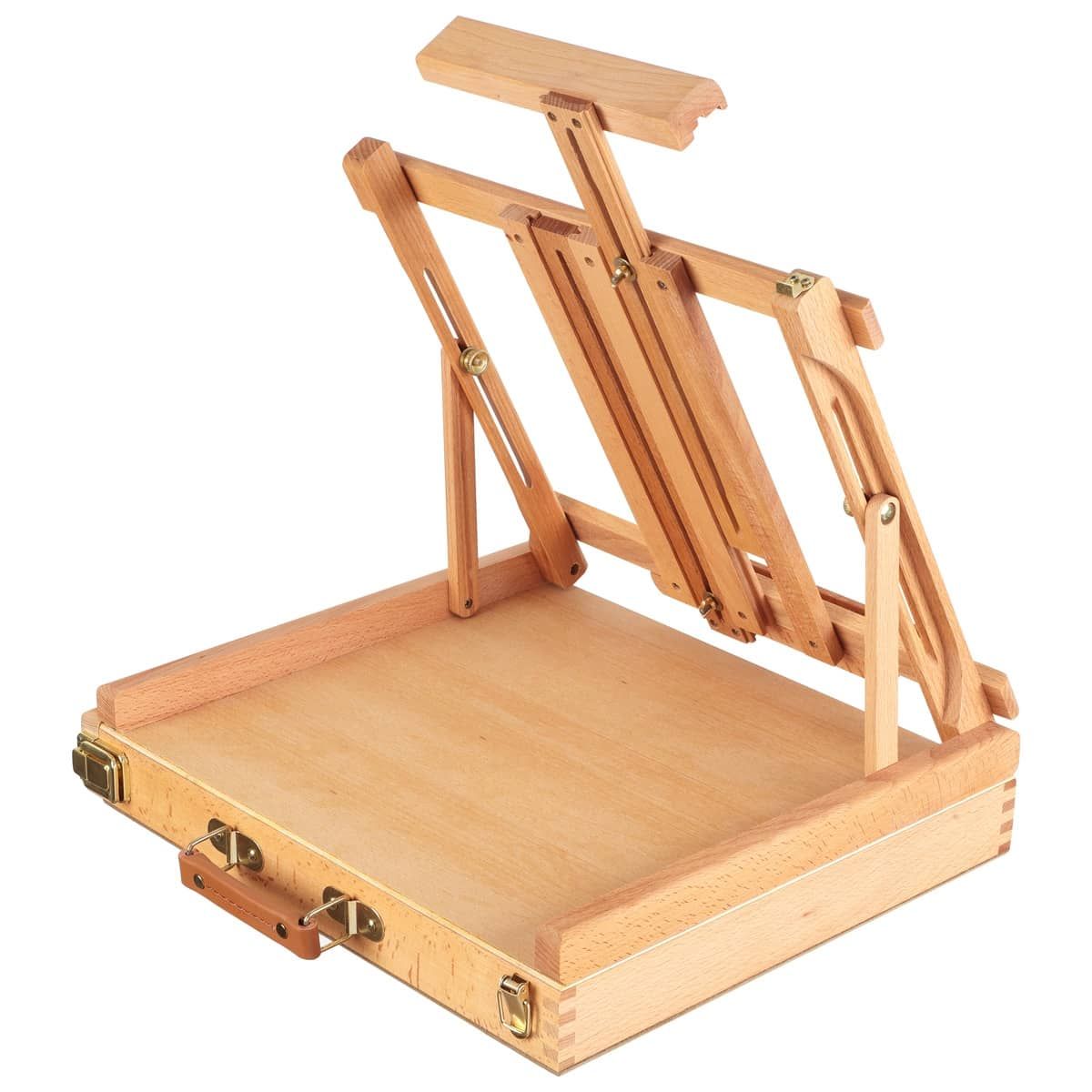 ARTIFY Adjustable Beechwood Tabletop Painting Easel, Table Sketch Box  Easel, Desktop Artist Easel for Drawing (Easel Box)