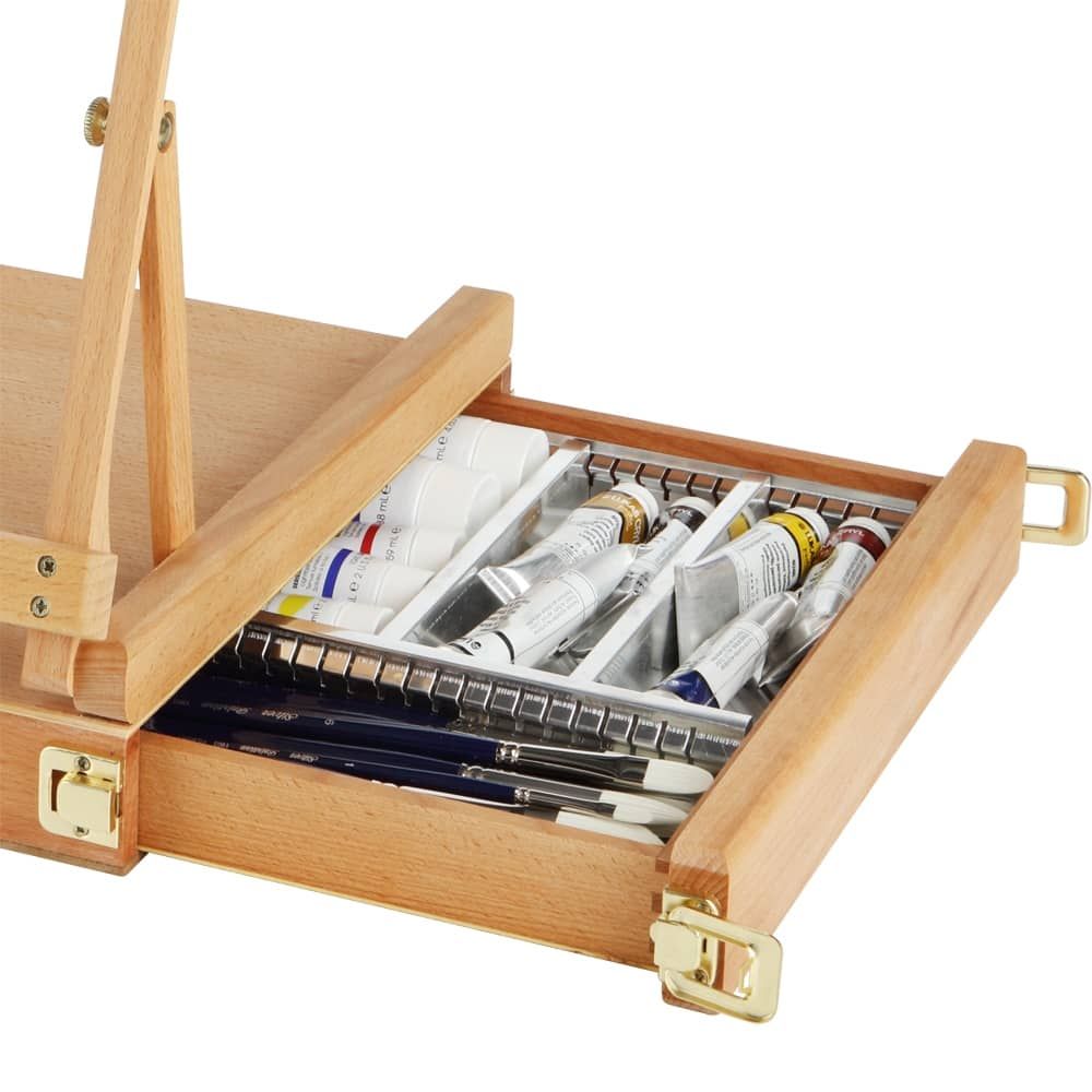 Renoir Table Easel & Sketch Box Easel w/ Metal Lined Drawer
