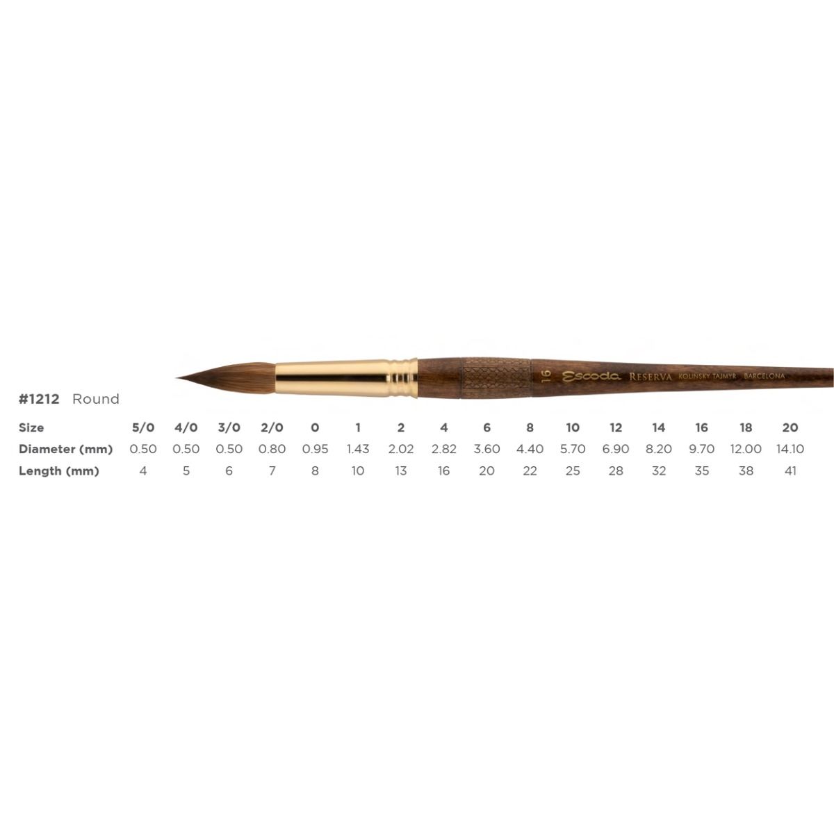 Short, balanced, wooden handles - Round series 1212