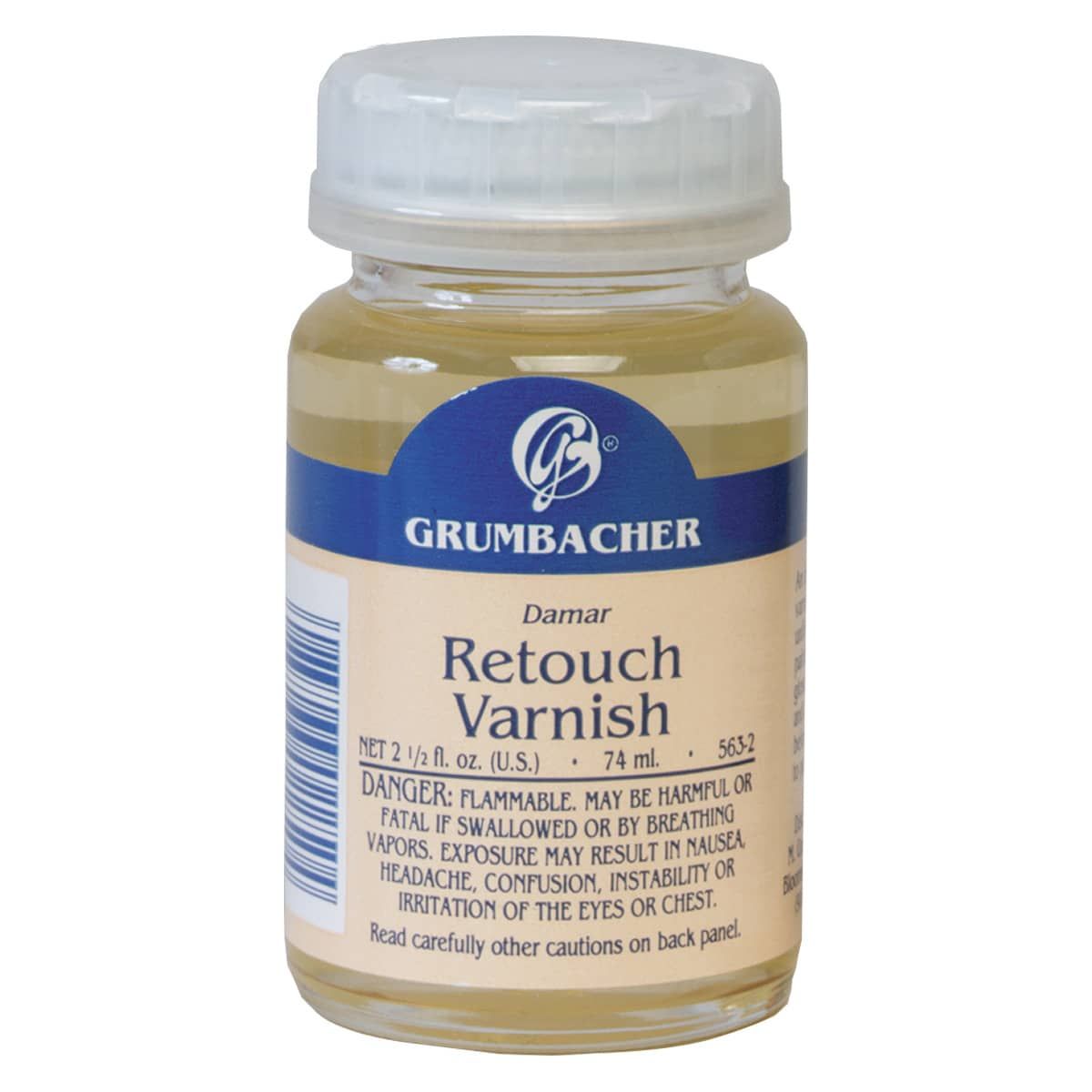 Grumbacher Pre-Tested Retouch Varnish, 2.5 oz Bottle