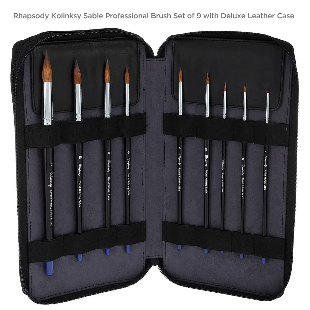 Trinity Brush Introductory Set of 5 Kolinsky Sable Art Brushes