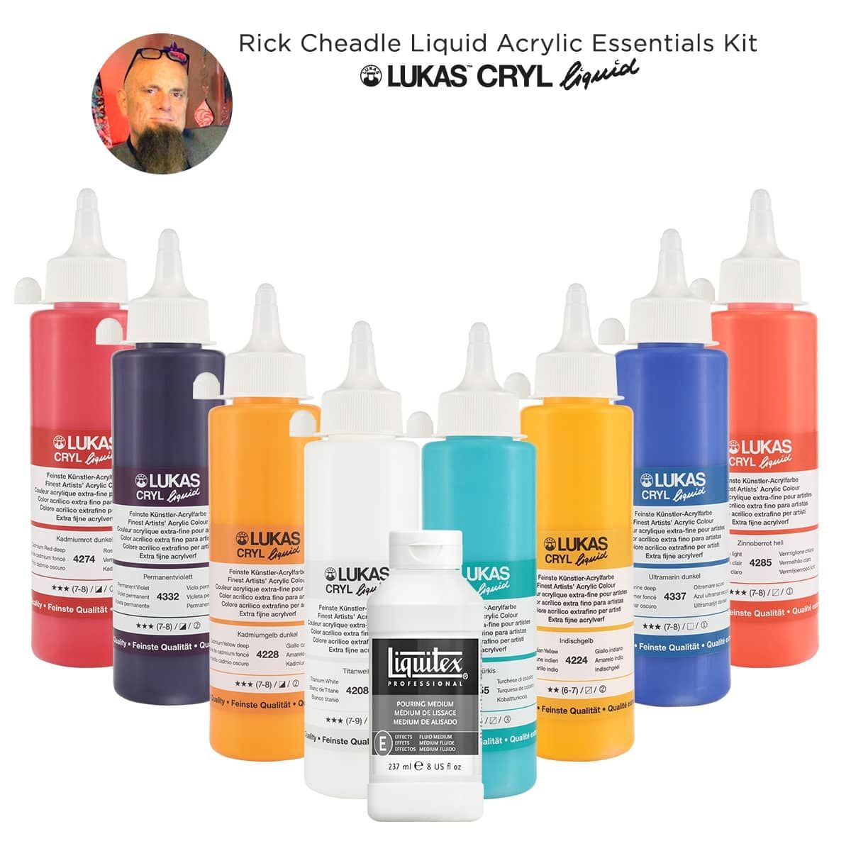 Rick Cheadle LUKAS CRYL Liquid Acrylic Essentials Kit