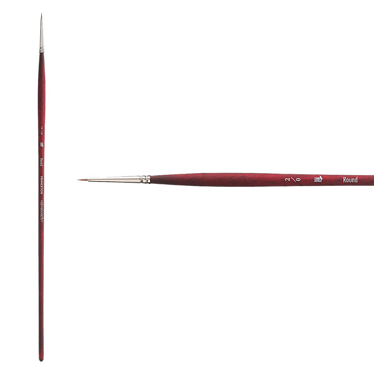 Velvetouch Synthetic Long Handle Series 3900 Brush, Round Size #20
