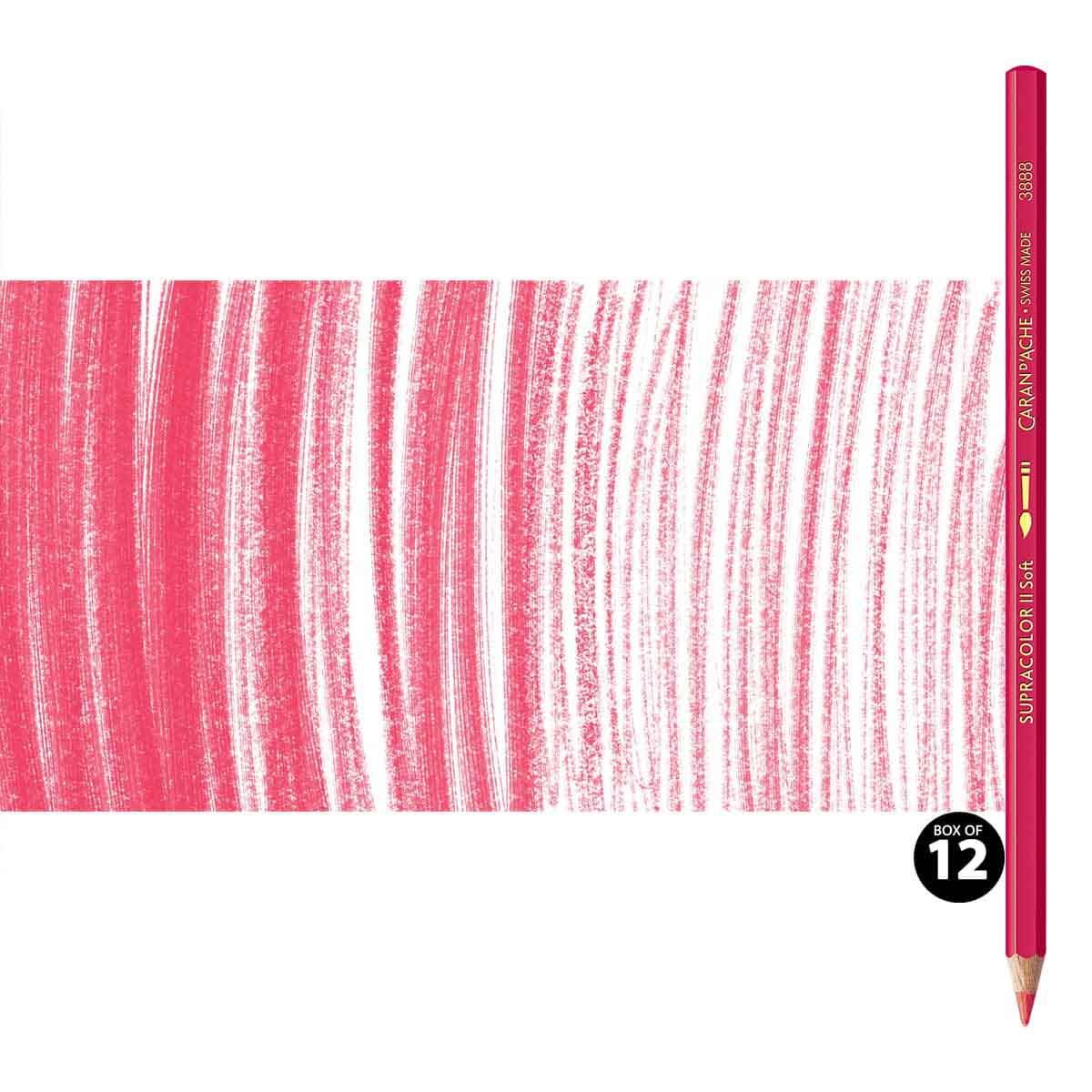 Supracolor II Watercolor Pencils Box of 12 No. 280 - Ruby Red