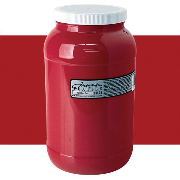 Jacquard Permanent Textile Color Gallon Ruby Red Jerry's Artarama