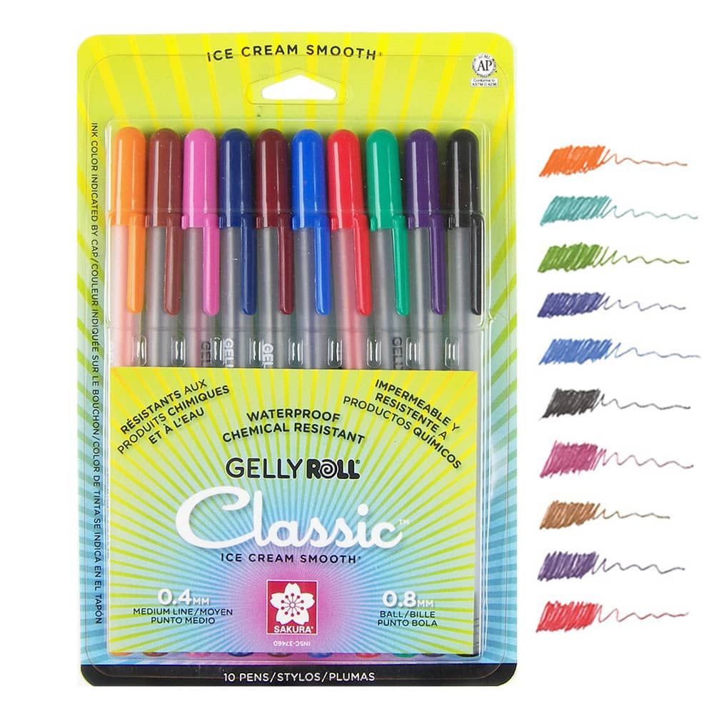 Clear Glitter Gelly Roll Pen by Sakura – Del Bello's Designs