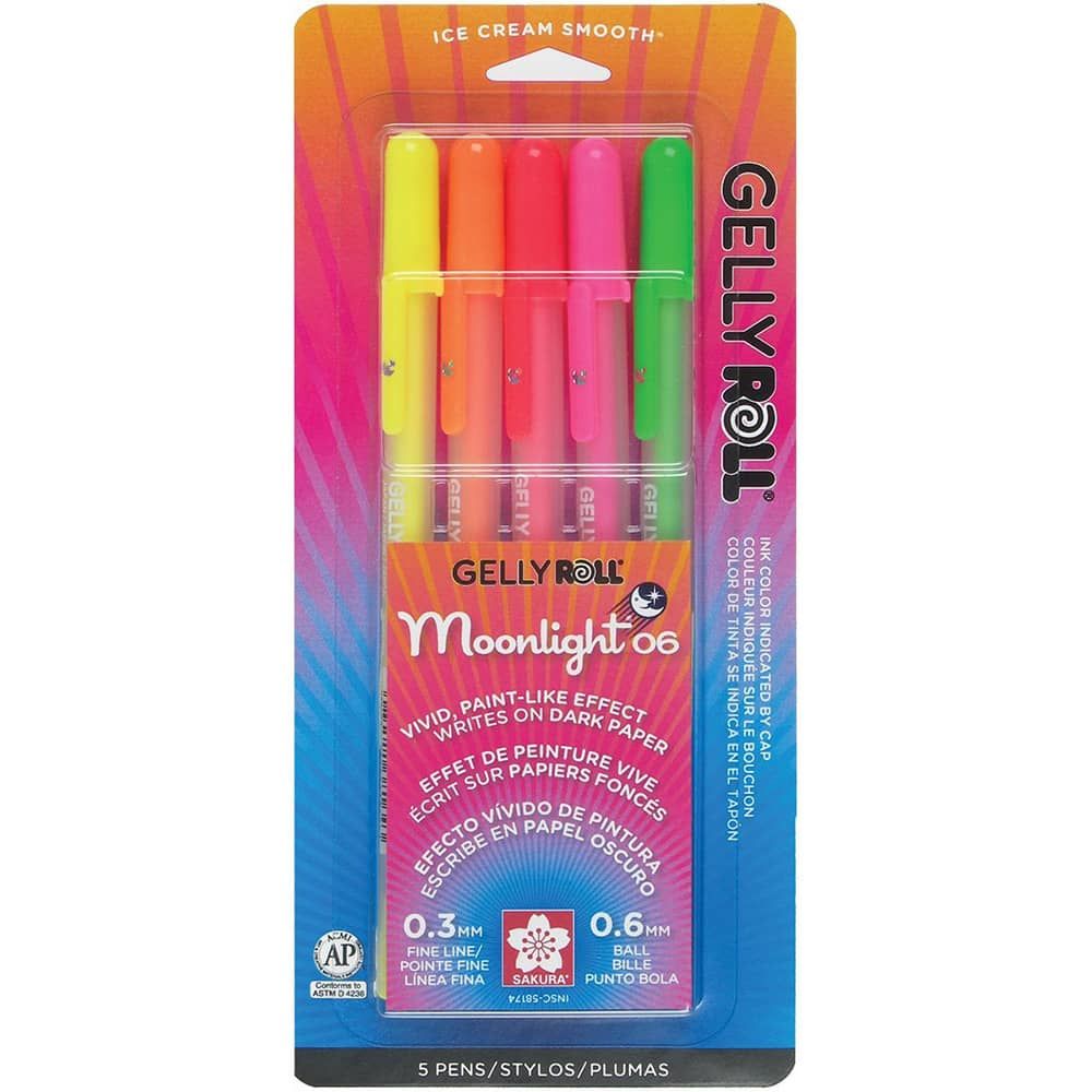 Sakura Gelly Roll Pen Moonlight Dawn Colors Set of 5