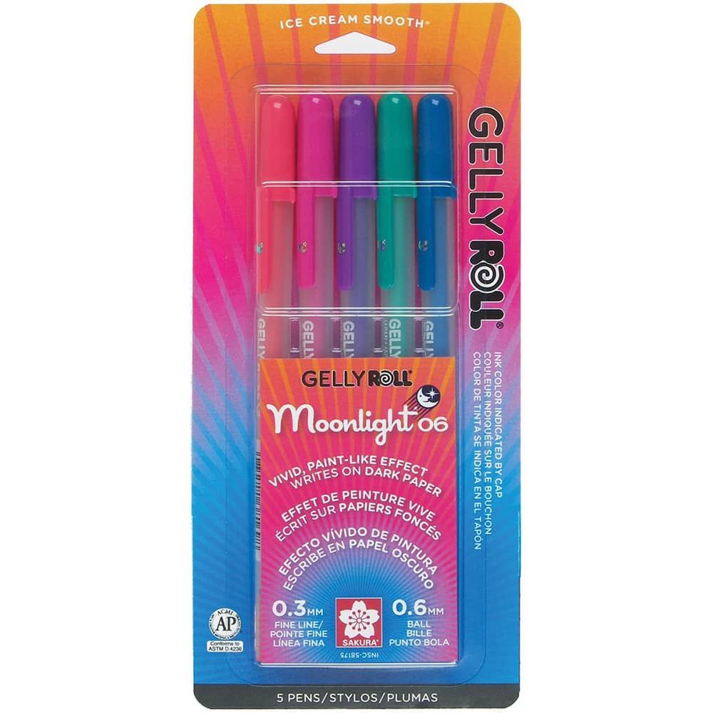 Sakura Gelly Roll Pen Moonlight Dusk Colors Set of 5