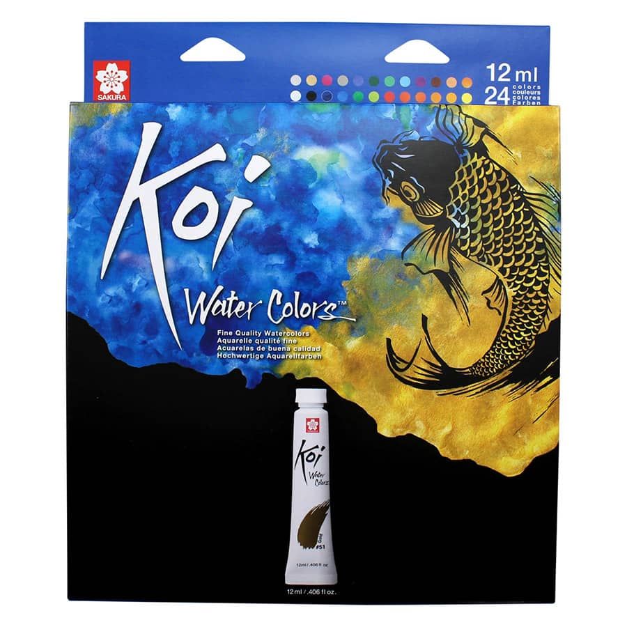 Sakura Koi Watercolor Set of 24, 12ml Tubes Jerry's Artarama