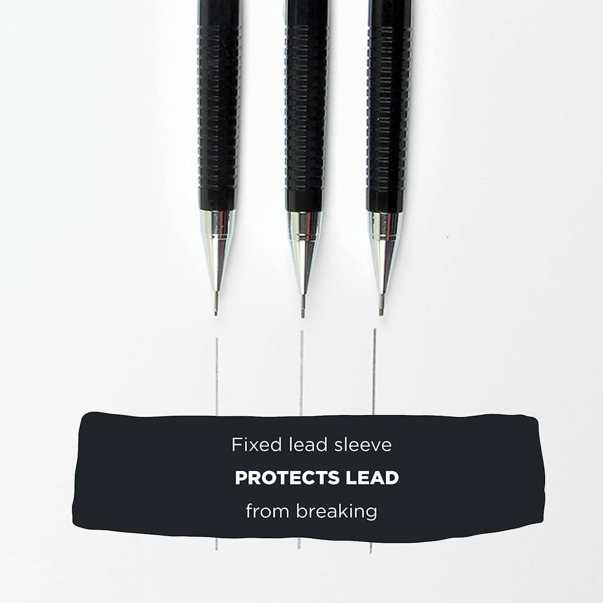 Protects lead from breaking