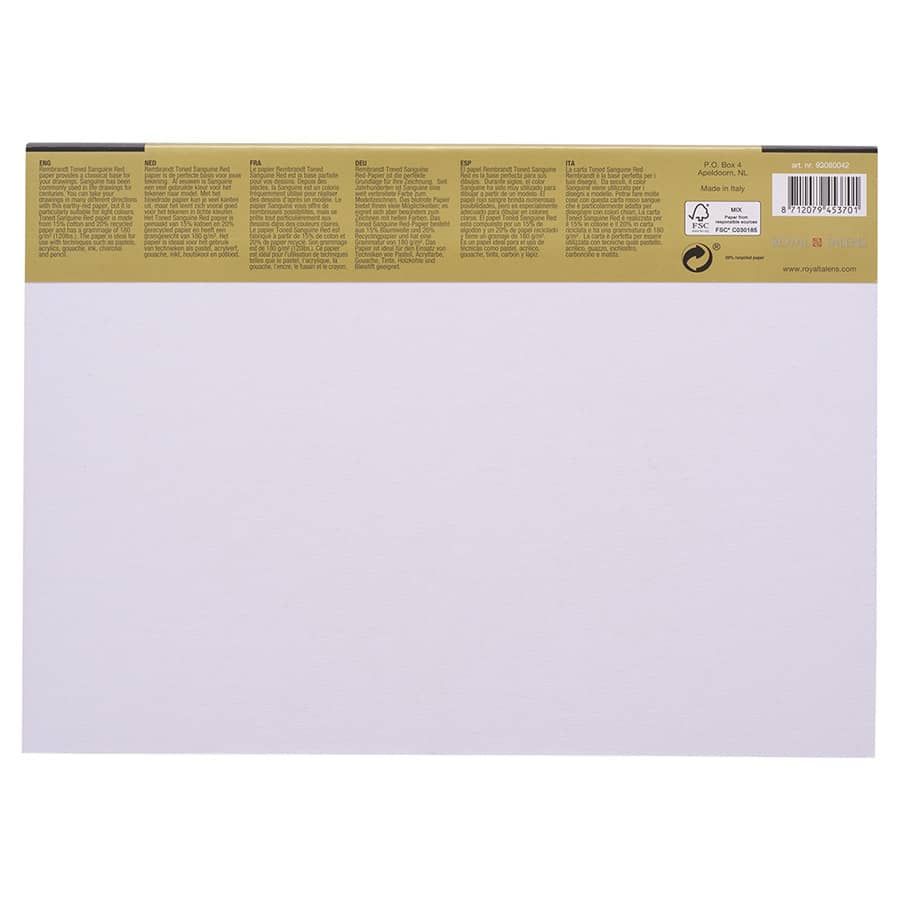 Rembrandt Pastel Paper Pad (50-Sheet) 120lb 8.3 x 11.7 Sanguine