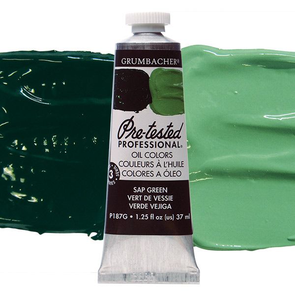 Grumbacher Pre-Tested Oil Color 37 ml Tube - Sap Green