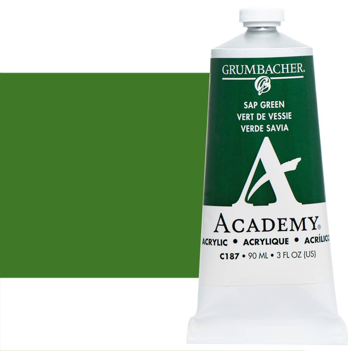 Grumbacher Academy Acrylics Sap Green 90 ml