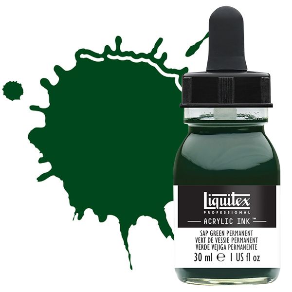 Liquitex Professional Acrylic Ink 30ml Bottle - Sap Green Permanent