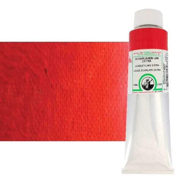 Old Holland Oil Color, Scarlet Lake Extra, 225ml Tube Jerry's Artarama