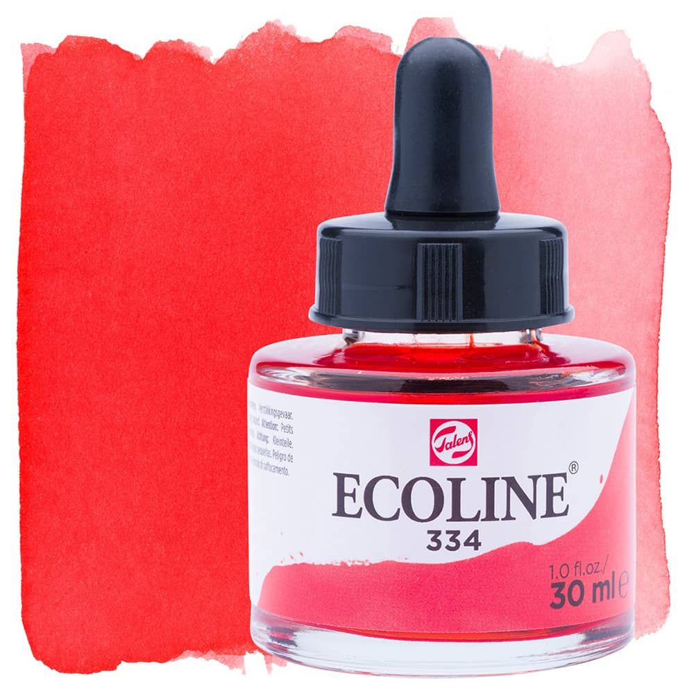 Ecoline Liquid Watercolor 30ml Pipette Jar Scarlet
